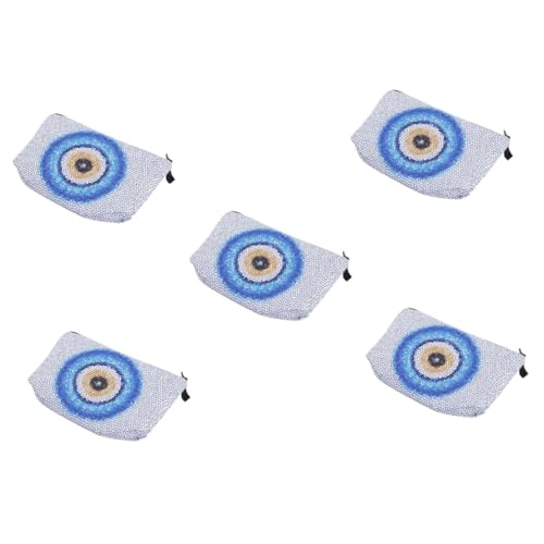 Beatifufu 5St Augenbeutel des Teufels Kosmetiktasche Portable tragbare Kosmetiktasche Schminktasche für die Handtasche tragbare Reise-Kulturtasche Makeup Tasche Damen Schminktasche Polyester von Beatifufu