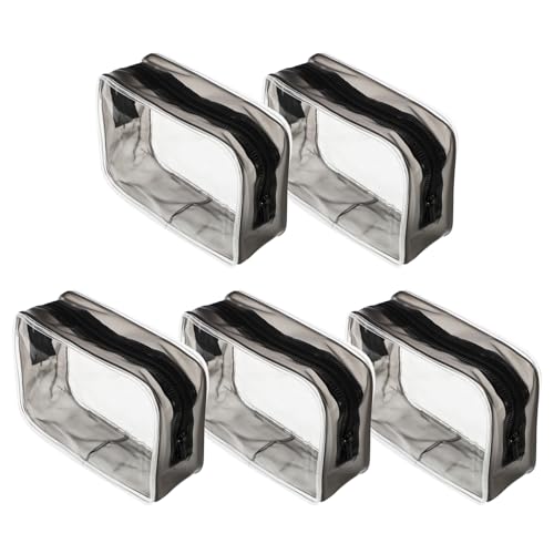 Beatifufu 5Stücke Teiliges Transparente Kosmetiktaschen Mehrzweck Aufbewahrungstaschen für Damen für Reisen und Zuhause und als von Beatifufu