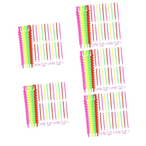 Beatifufu 5er-set Spiral-dauerwelle-set Für Frauen Lockenwickler-set Dauerwellenstäbe Flexible Kunststoff-spiral-lockenstäbe Rollen 26 Stück * 5 von Beatifufu