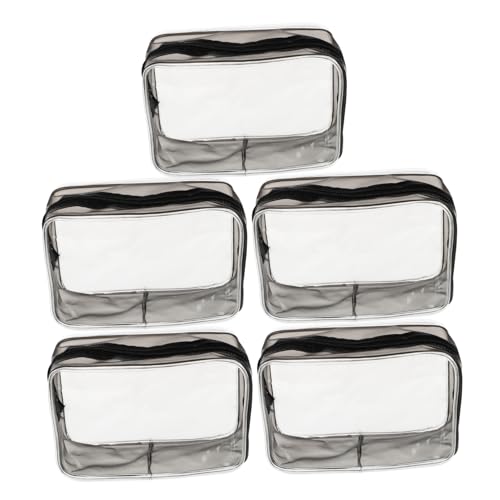 Beatifufu 5stücke Teiliges Transparente Kosmetiktaschen Mit Großem Stauraum Leichte wasserdichte Toilettentaschen Für Reisen Make-up Und Toilettenartikel Für Damen Und Herren von Beatifufu