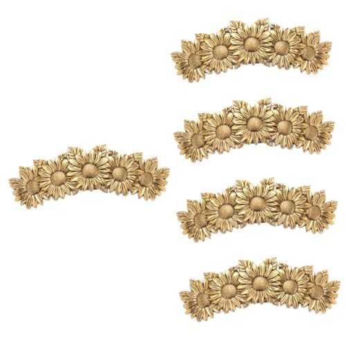 Beatifufu 5 Stücke Metall Sonnenblumen Haar Clip Für Frauen Haar Ornamente Tropische Blume Haarspange von Beatifufu