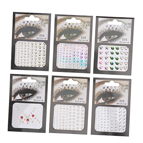 Beatifufu Augen- Und Gesichts-strass-aufkleber Glitzer 6 Stück Selbstklebend Für Glamour-make-up Und Partys Beatifufu Augen- Und Gesichts-strass-aufkleber Glitzer 6 Stück Selbstklebend Für Glamour-make-up Und Partys von Beatifufu
