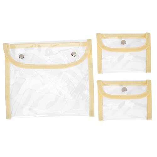 Beatifufu 6 STK Transparente PVC-Tasche Transparenter Kulturbeutel Geldbeutel Kartenaufbewahrungstasche Dokumentenmappen Reise-Aufbewahrungstasche Klare Geldbörse PVC-wechseltasche von Beatifufu