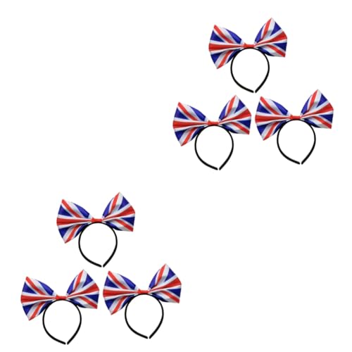 Beatifufu 6 Stk Stirnband Haarbänder für Fußballfans Schleife für die Haare Foto-Requisiten Festival-Kopfreifen Platindekor Haarnadel haarclips Bogen Haarreifen Schleifenstirnbänder Satin von Beatifufu