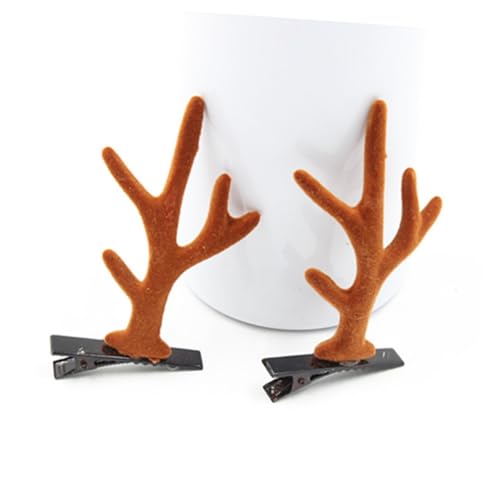 Beatifufu 6er Satz Rentiergeweih Haarspangen Mädchen Haaraccessoires Party Deko Foto Requisiten Geweih Haarnadeln Für Weihnachten von Beatifufu