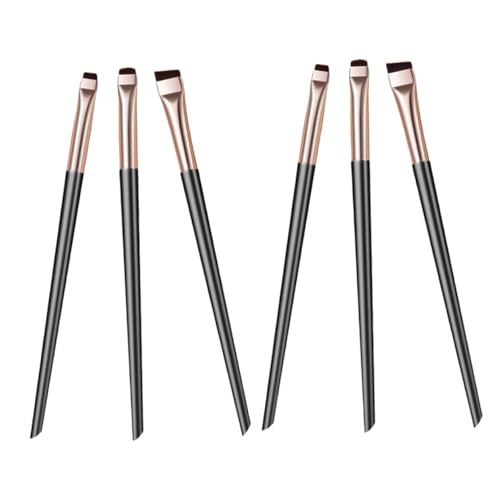 Beatifufu 6 Stück Teiliges Eyeliner Pinsel Set Präzisionspinsel für Exakte Augenkonturen Leicht und Kompakt für Unterwegs Robustes Material Vielseitig für Anfänger und Profis Geeignet von Beatifufu