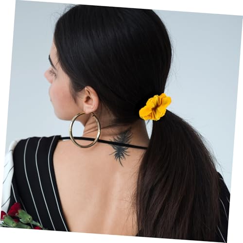 Beatifufu 6 Stück Teiliges Große Elastische Samt haargummis mit Reißverschluss Weiche Oversized Haargummis für Frauen Farblich Gemischte Haarschmuck bänder für Ponytail und Alltagslooks von Beatifufu