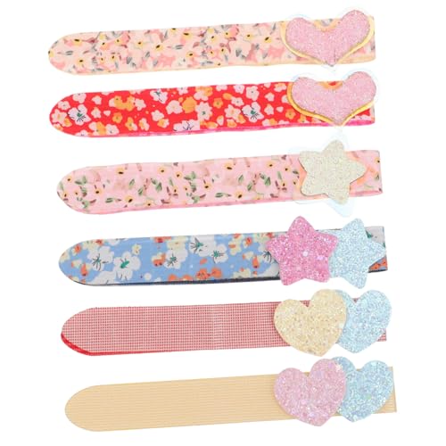 Beatifufu 6 Stück Teiliges Haartape für Damen Glitzernde Herz stern motive Selbstklebende Haarfransen Halter Unsichtbares Haarzubehör Vielseitig für Alltag Make up und Haarschnitt von Beatifufu