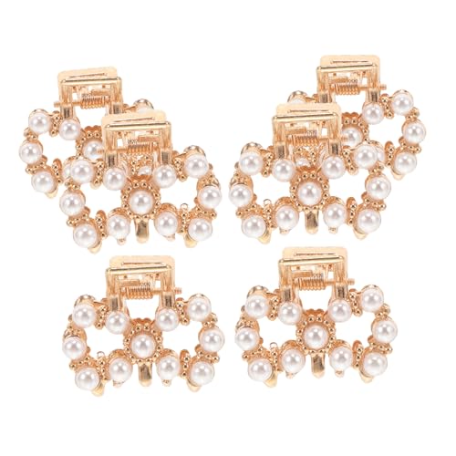 Beatifufu 6 Stück Teiliges Kleine Perlen Haarklammern Mini Haarklammer Clips mit Rutschfester Funktion für Frauen Alltag und Geschenk Geeignet von Beatifufu