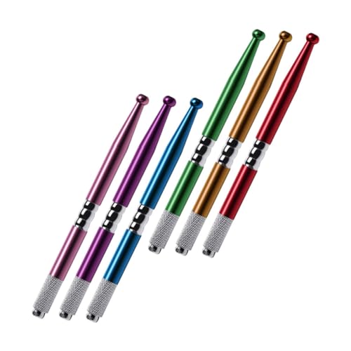Beatifufu 6 Stück Teiliges Permanent Eyebrow Pen Manuelle Professionelle Stick Augenbrauenstifte in Farben Langlebig Rutschfest für Beständige Tattoo und Make Up Anwendungen Geeignet von Beatifufu