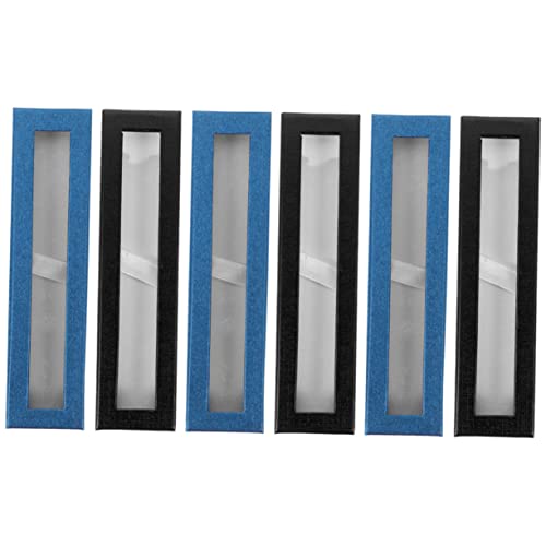 Beatifufu 6 Stück Transparente Stifteboxen Papier für Kugelschreiber und Füller Langlebig und Leicht für Aufbewahrung von Schreibwaren im Büro Hause von Beatifufu