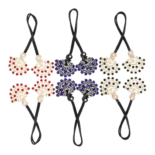 Beatifufu 6 Stück Vintage Pfauen-haarspangen mit Strasssteinen Drehbarer Brötchenformer für Frauen und Mädchen Vielseitiges Haar-accessoire für Stilvolle Hochsteckfrisuren bei Events Einfach von Beatifufu