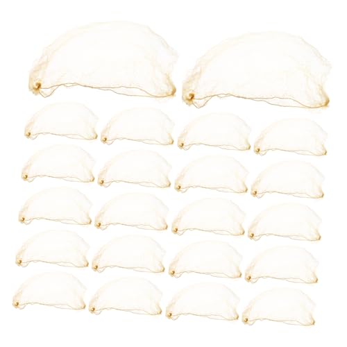 Beatifufu 60 Stück Goldene Ballett Haarnetze Elastisch Unsichtbar Atmungsaktiv Für Frauen Dancers Passend Unsichtbares Haarnetz Für Ballett Dutt Schlafen Arbeit Bühne von Beatifufu