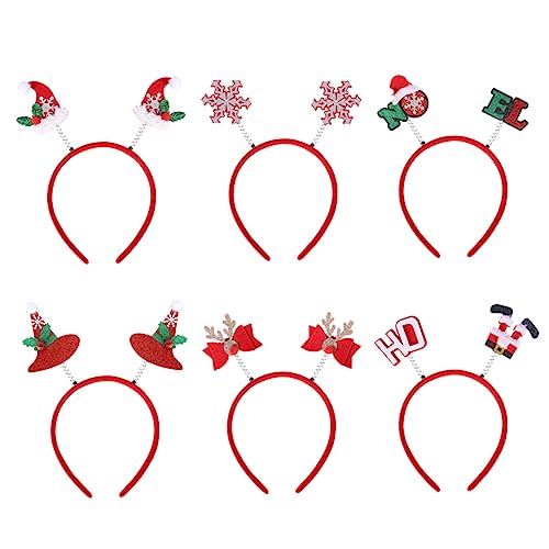 Beatifufu Weihnachtskopfschmuck Satz Lustiges Stirnband Schöne Haarreifen Für Weihnachts Party Langlebig Und Bequem Zu Tragen von Beatifufu