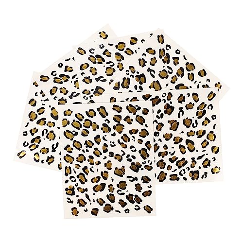 Beatifufu 6blätter Temporäre Leoparden-sticker Für Frauen Realistische Blätter Fake-körpertattoos Tattoos Für Erwachsene Personalisierte Temporäre Sticker Bögen Mit Dekorativen Transferfolie von Beatifufu