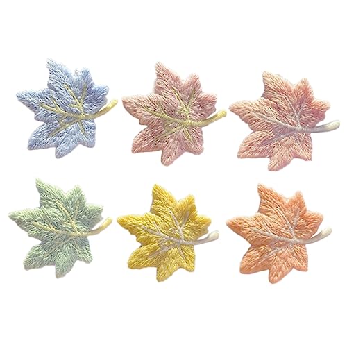 Beatifufu 6 Stück Haarspangen mit Ahornblättern für Den Herbst für Jungen und Mädchen Haarnadel Haar-accessoires von Beatifufu