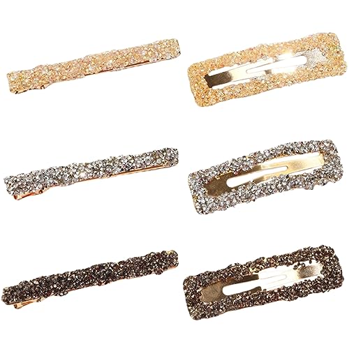 Beatifufu 6 Stück Haarspangen Mit Strasssteinen Haarnadeln Kopfschmuck Für Damen von Beatifufu