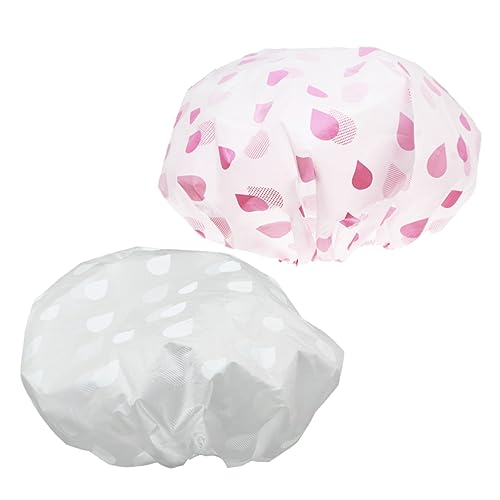 Beatifufu 6stücke Wasserdichte Duschhaube Für Damen Badehut Für Küche Und Badezimmer Schützt Haar Vor Nässe Beim Duschen Bequeme Trageoption von Beatifufu