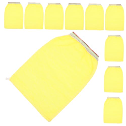 Beatifufu 75 Stk Einweg-Badet uch Badeschwämme Bade-Peeling-Handschuhe schrubben exfoliating glove exfoliate gloves Reinigungshandschuhe Handtücher Badehandschuhe tragbare Duschtücher Vlies von Beatifufu