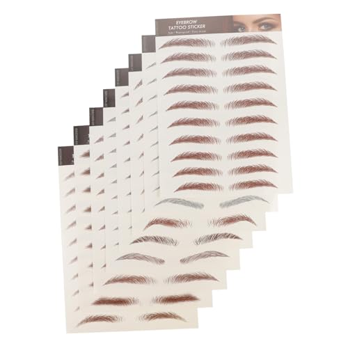 Beatifufu 8 Blatt Wasserfeste Augenbrauen Sticker Natürliche Makeup Eyebrow Tattoos Für Mädchen Für Dünne Brauen Einfache Anwendung Für Anfänger von Beatifufu