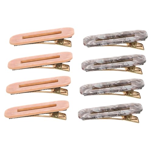 Beatifufu 8 Stück Teiliges Acetat Haarspangen für Damen und Mädchen Rechteckige Duckbill Alligator Haarklammern Leicht Sicherer Vielseitig für Haartypen Styling Accessoires von Beatifufu
