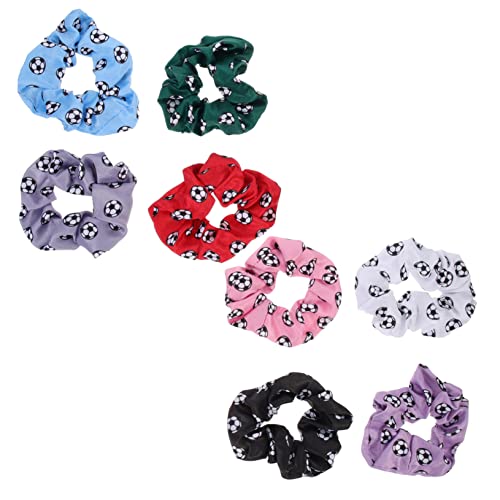 Beatifufu 8 Stück Teiliges Bedruckte Haargummis aus Weichem Stoff Elastische Haarschleifen für Mädchen und Damen Dehnbar und Schonend Geeignet für Dickes Dünnes Lockiges oder Glattes Haar von Beatifufu
