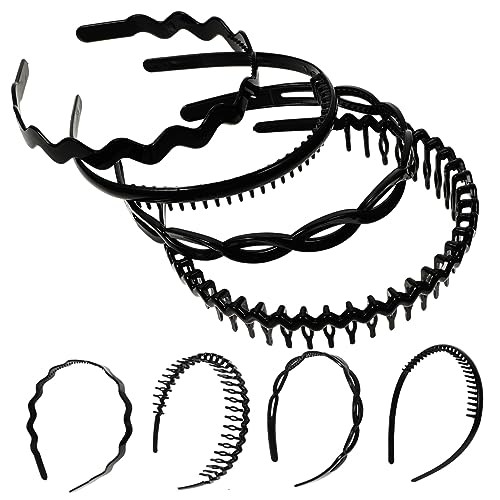 Beatifufu 8 Stück Teiliges Damen Stirnband mit Rutschfestem Zahn Design Dünne Elastische Haarschmuck Haarreifen für Alltag Sport und Make Up Stabiler Verrutschen Modisches Accessoire für von Beatifufu