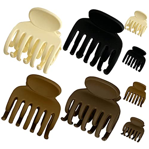 Beatifufu 8 Stück Teiliges Haarspangen für Damen Robuste Haarklammern in Schwarz und Dunkelbraun Weiß Vielseitig für Dickes und Dünnes Haar Haarschmuck Accessoires für Alltag Party und von Beatifufu