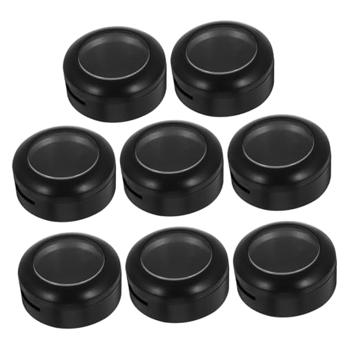 Beatifufu 8 Stück Teiliges Rundes Lidschatten-etui aus Robustem Kunststoff Leere Kompakte Aufbewahrungsbox für Lidschatten Bronzer und Foundation für Reisen und DIY-Kosmetik von Beatifufu