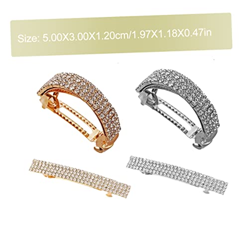 Beatifufu 8 Stück Teiliges Strass Haarklammer Glänzende Ponytail Clips in Gold und Silber Funkelnde Haarschmuck Haarklammern für Damen und Mädchen Vielseitige Haarschmuck Accessoires für von Beatifufu