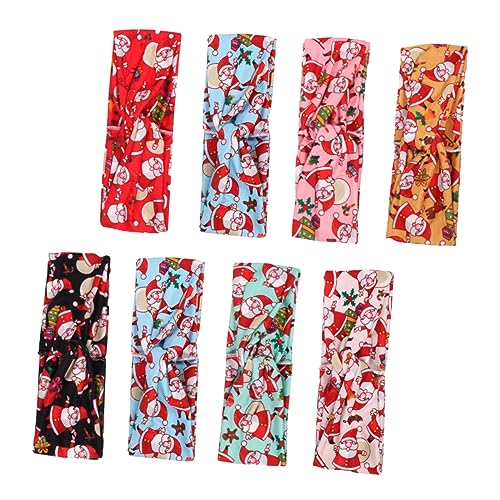 Beatifufu 8stücke Weihnachts-haarreifen Mit Santa Claus Elastische Haarbänder Für Weihnachts-dekoration Für Partys Und Familienfeiern von Beatifufu
