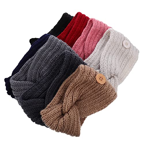 Beatifufu 8stücke Teiliges Winter- -stirnbänder Mit Knopf Und Gesichtsmaske Weiche Warme Ohrwärmer Für Outdoor-aktivitäten Für Sport Und Wetterbedingungen von Beatifufu