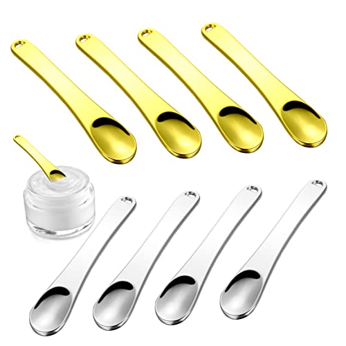 Beatifufu 8stücke Metall Maskenspatel Make-up-löffel Kosmetikspatel Hautpflegespatel Cremespatel Für Mischen Umrühren Probieren Make-up-paletten Masken Lotionen von Beatifufu