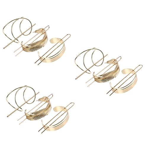 Beatifufu 9 Stk Vintage Legierung Haarnadel Haarnadelmanschette Pferdeschwanzhalter Haarspange Haarstäbchen Für Brautjungfern Chinesische Haarnadeln Haarschieber Haarschmuck Für Damen Golden von Beatifufu