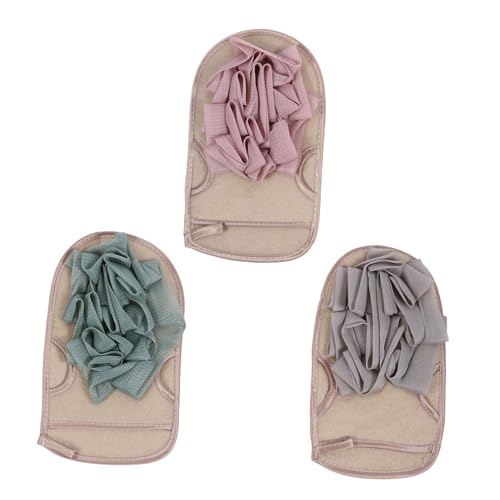 Beatifufu Badehandschuhe Peelinghandschuhe Für Körperreinigung Doppelseitig Mit Blasenbildung Weiche Textur Für Männer Frauen von Beatifufu