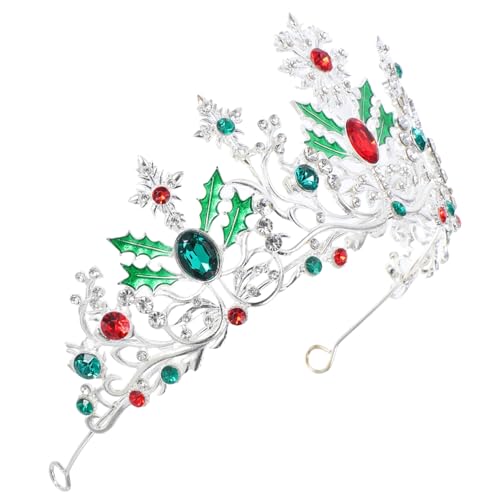 Beatifufu Barock Braut Krone Haarreif Silberfarbenes Tiara Headpiece mit Strass für Damen und Mädchen Hochzeit Party Festzug Stilvolle Kopfbedeckung von Beatifufu