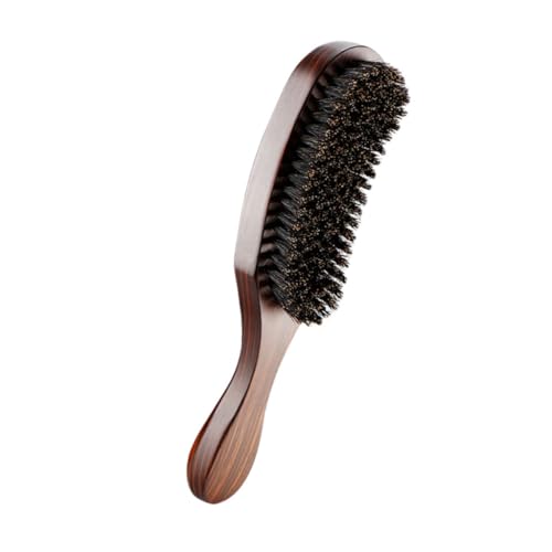 Beatifufu Bartbürste mit Natürlichen Borsten und Holzgriff Feste Wildschweinborsten Entwirren und Massieren für Gesunden Bartwuchs Ergonomisch Langlebig für Herren Bartpflege und Friseure von Beatifufu