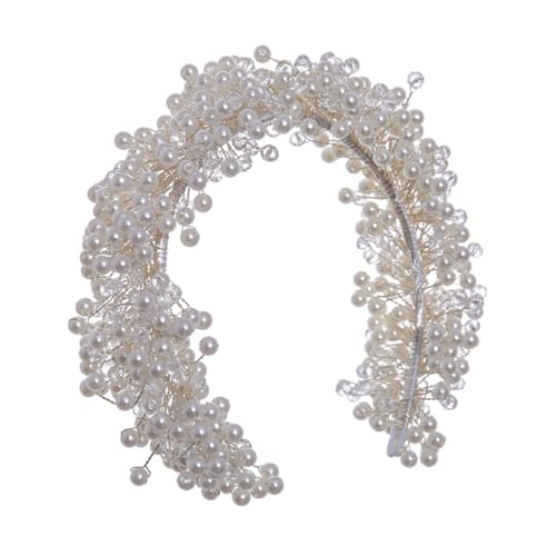 Beatifufu Stirnband Haarschmuck Hochzeit Haarband Für Elegantes Mädchen Dekoratives Stirnband von Beatifufu