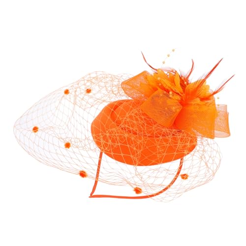 Beatifufu Bridal Fascinator Netzhaarnetz Kopfschmuck mit Kleinem Hut für Tea Party Hochzeit Damen Haarschmuck Leicht Atmungsaktiv Modisch Elegant Festlich von Beatifufu
