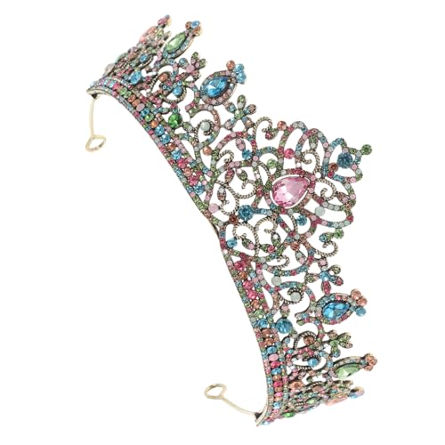 Beatifufu Bridal Headpiece Vintage Rhinestone Tiara Stirnband Hochzeitskrone für Damen aus Langlebiger Legierung Eleganter Haarschmuck für Braut Party Ball und Festliche Anlässe von Beatifufu