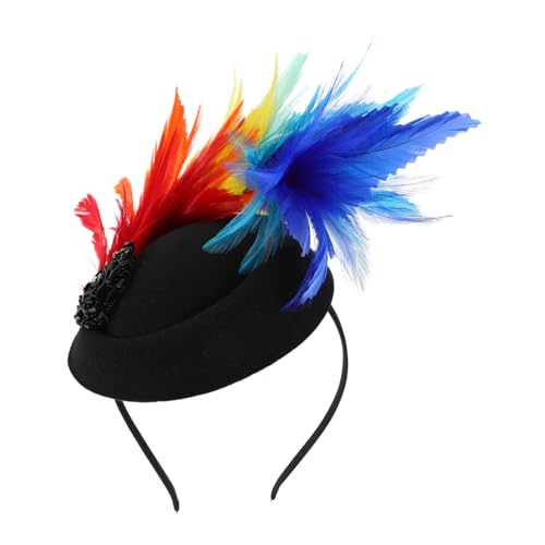 Beatifufu Bunte Damen Fascinator mit Farbenfrohen Federn Leichter Haarklammer für Hochzeit Karneval Halloween und Party Modisches Kopfschmuck Accessoire für Braut und Festliche Anlässe von Beatifufu