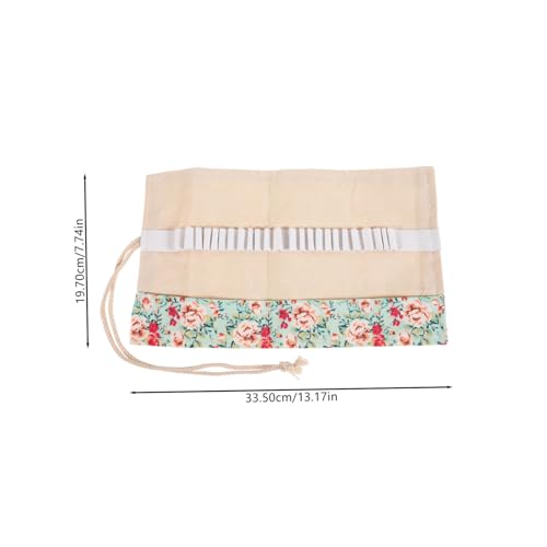 Beatifufu Canvas Stifterolle mit Fächern Tragbares Weiches Segeltuch Federmäppchen zum Aufrollen Langlebiger Bleistift Organizer für Künstler Schüler und Make up Pinsel Waschbar und Beatifufu Canvas Stifterolle mit Fächern Tragbares Weiches Segeltuch Federmäppchen zum Aufrollen Langlebiger Bleistift Organizer für Künstler Schüler und Make up Pinsel Waschbar und von Beatifufu