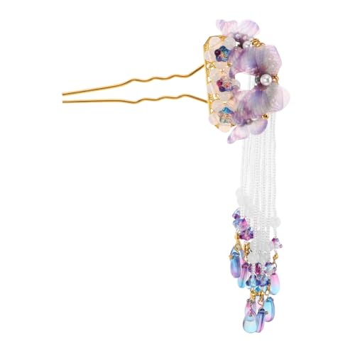 Beatifufu Chinesische Haarnadel mit Schmetterling und Quaste Vintage Hair Chopsticks für Lange Haare Stilvoller Haarschmuck für Hanfu Hochzeit und Festliche Frisuren bei Frauen und Mädchen von Beatifufu