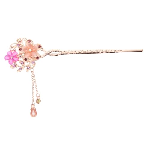 Beatifufu Chinesischer Vintage Haarschmuck Katzenaugen Doppelblüten Haarnadel Ethnischer Haarstab mit Blumendekor für Damen Klassische Haarschmuck Accessoires für Dutt Frisuren Beatifufu Chinesischer Vintage Haarschmuck Katzenaugen Doppelblüten Haarnadel Ethnischer Haarstab mit Blumendekor für Damen Klassische Haarschmuck Accessoires für Dutt Frisuren von Beatifufu