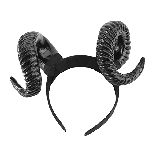 Beatifufu Stirnband Mit Tierhörnern Geweihkopfschmuck Gothic-stirnbänder Für Frauen Schafe Horn Hoop Haarband Mit Hörnern Hörner Cosplay Stirnband Lustiger Fräulein Dropshipping Haarschmuck von Beatifufu