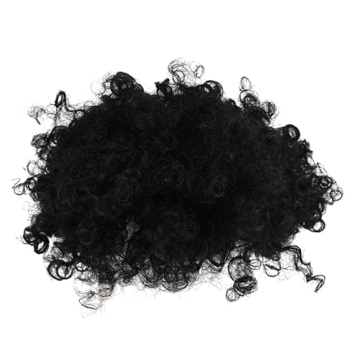 Beatifufu Curly Afro Wig Kurz Afro Locken Perücke für Schwarze Frauen Synthetische Natürlich Aussehende Haare mit Fransen Verstellbar Vielseitig für Cosplay Partys und Alltag Schwarze von Beatifufu