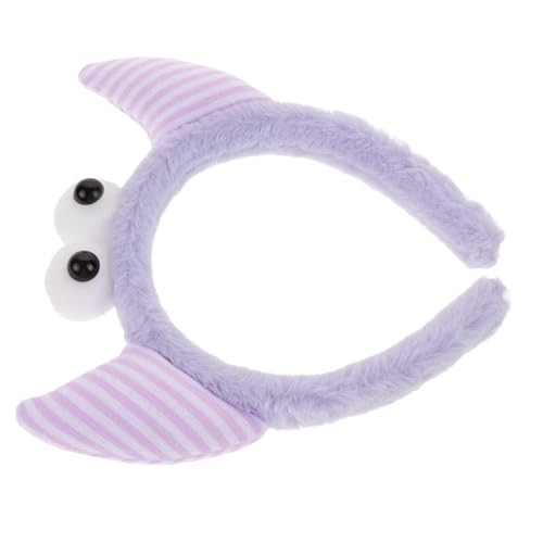 Beatifufu Damen Haarband Plüsch Stirnband Großes Augenstreifen Design Weiches Vielseitiges Kopfband für Waschen Make up und Alltag Geeignet für Verschiedene Haararten und Modische Looks von Beatifufu