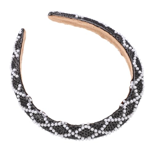 Beatifufu Strass Stirnband Für Damen Breites Haarband Mit Perlen Verzierungen Ästhetischer Haarschmuck Für Jeden Anlass von Beatifufu