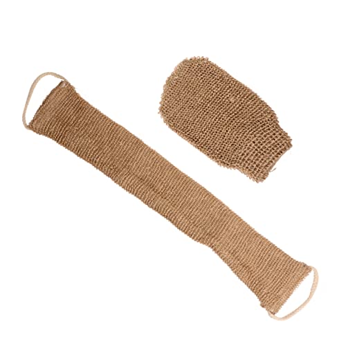 Beatifufu 2stücke Peeling-handschuhe Exfolierende Duschhandschuhe Aus Ramie Zur Körperreinigung Effektive Und Umweltfreundliche Badetücher Für Glatte Haut Braun von Beatifufu