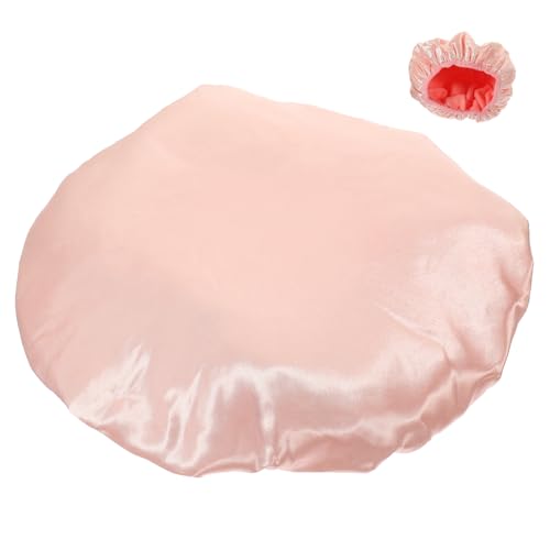 Beatifufu Wasserdichte Duschhaube Für Damen Wiederverwendbar Große Doppelschichtige Duschkappe Mit Satinfutter Haartrockenhaube Schnell Trocknend Tragbar Und Vielseitig Einsetzbar von Beatifufu